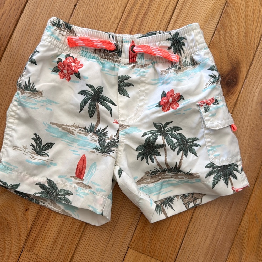 Palm Tree Beach Swim Trunks